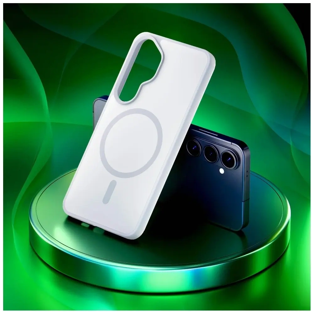 Etui 3MK Smoke MagCase do Samsung Galaxy S26 biały