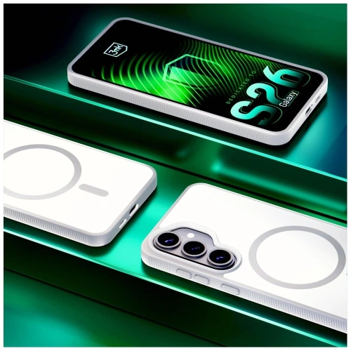 Etui 3MK Smoke MagCase do Samsung Galaxy S26 biały