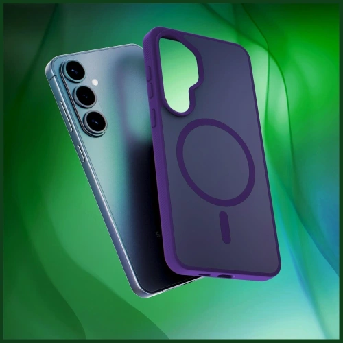 Etui 3MK Smoke MagCase do Samsung Galaxy S26 fioletowy