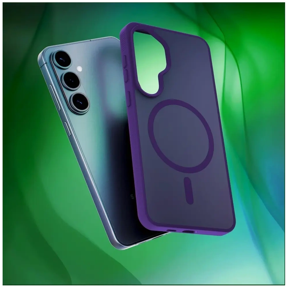 Etui 3MK Smoke MagCase do Samsung Galaxy S26 fioletowy