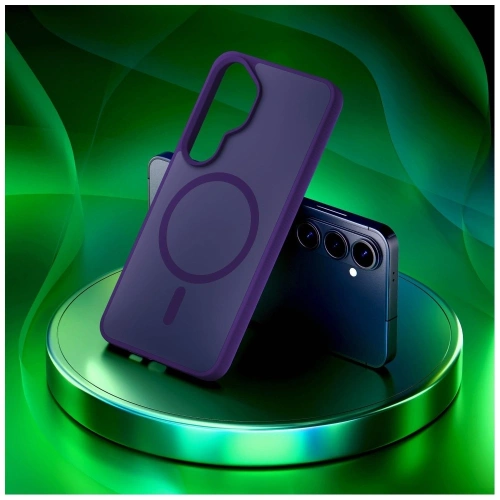 Etui 3MK Smoke MagCase do Samsung Galaxy S26 fioletowy