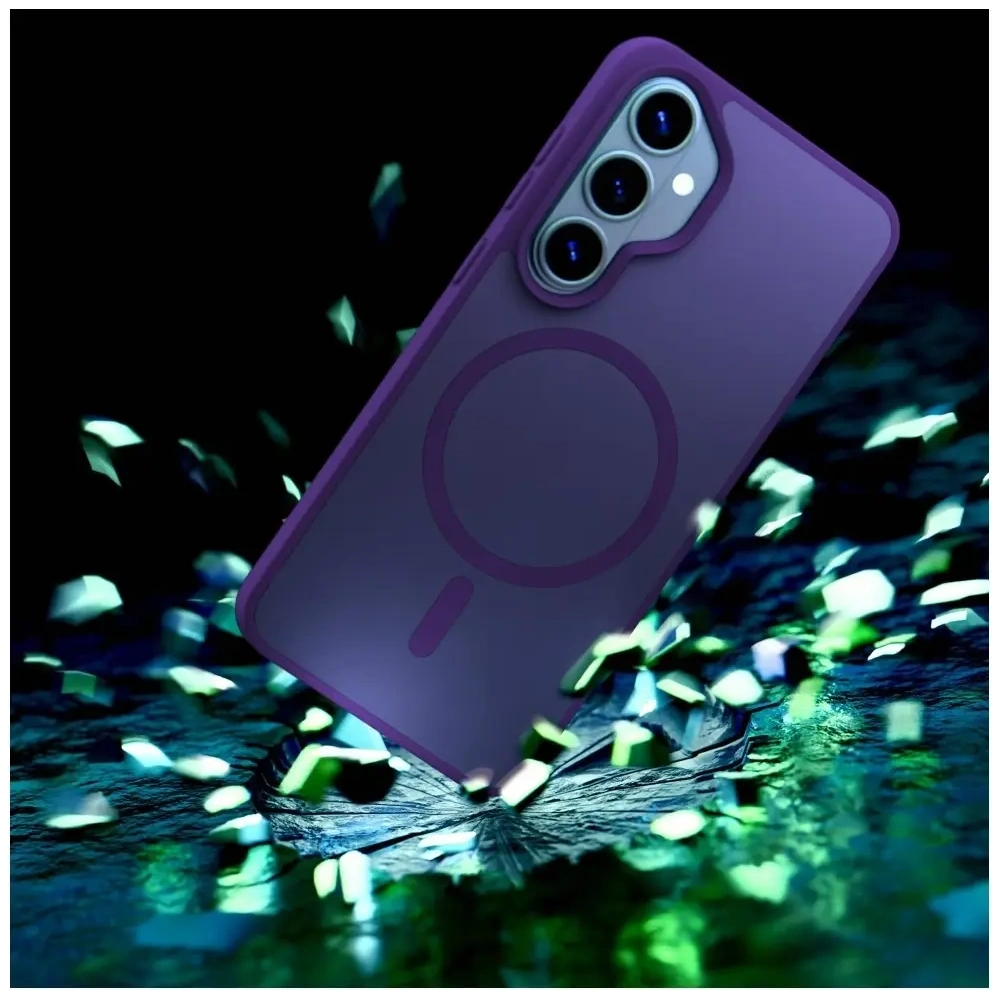 Etui 3MK Smoke MagCase do Samsung Galaxy S26 fioletowy