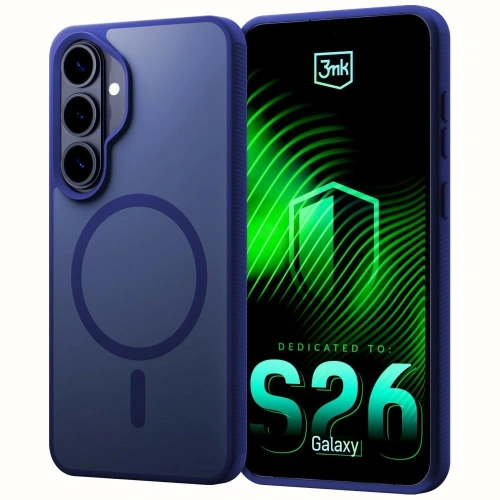 Etui 3MK Smoke MagCase do Samsung Galaxy S26 niebieski