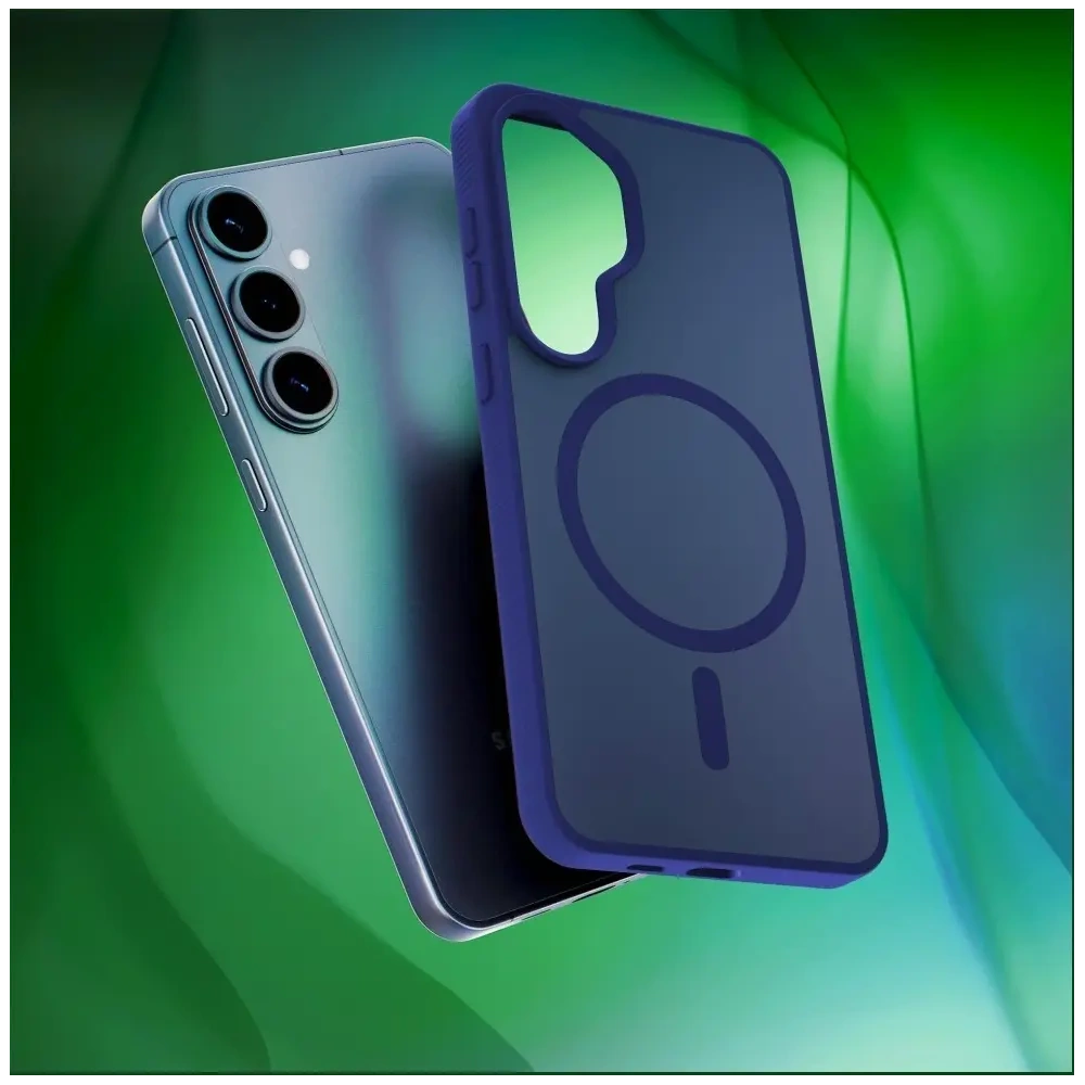 Etui 3MK Smoke MagCase do Samsung Galaxy S26 niebieski