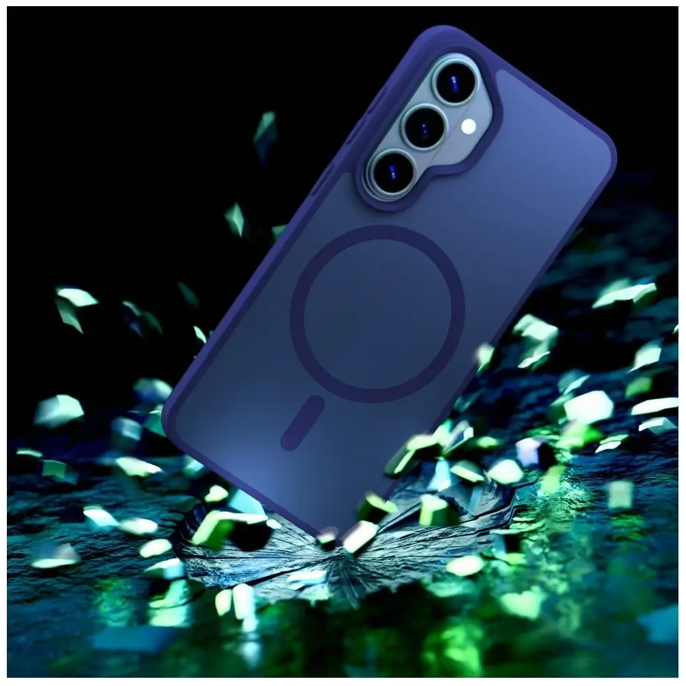 Etui 3MK Smoke MagCase do Samsung Galaxy S26 niebieski