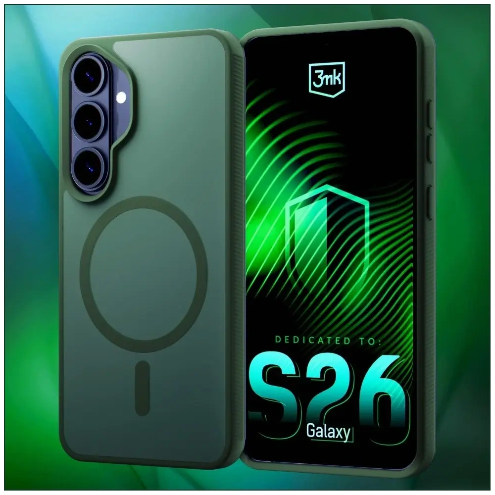 Etui 3MK Smoke MagCase do Samsung Galaxy S26 zielony