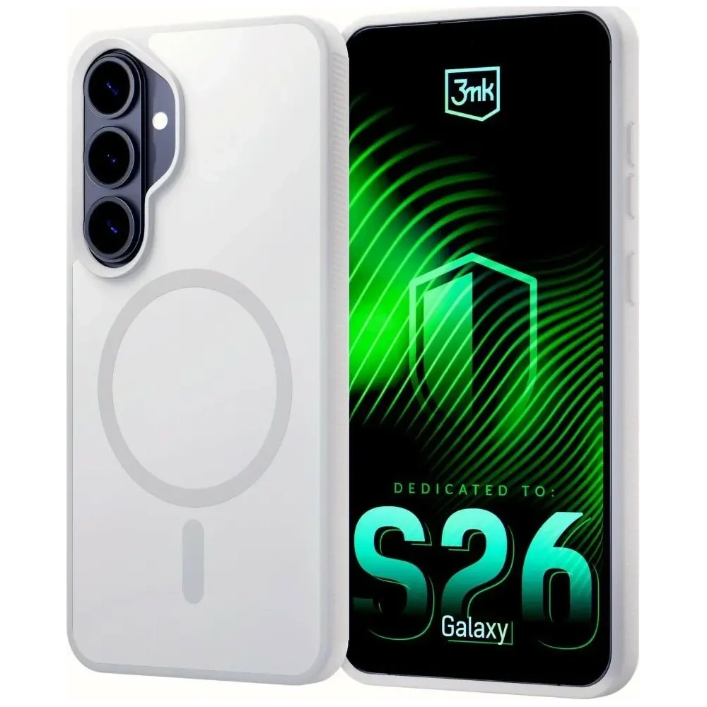 Etui 3MK Smoke MagCase do Samsung Galaxy S26+ Plus biały