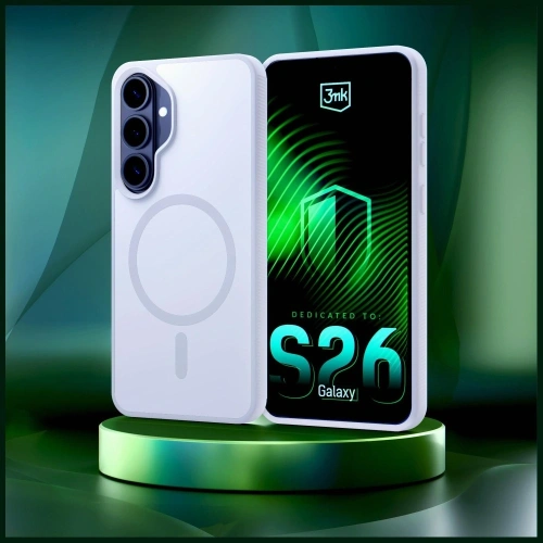 Etui 3MK Smoke MagCase do Samsung Galaxy S26+ Plus biały