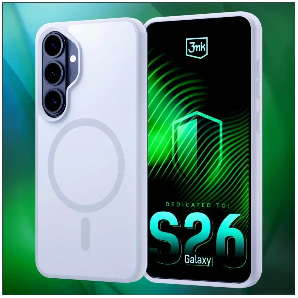 Etui 3MK Smoke MagCase do Samsung Galaxy S26+ Plus biały