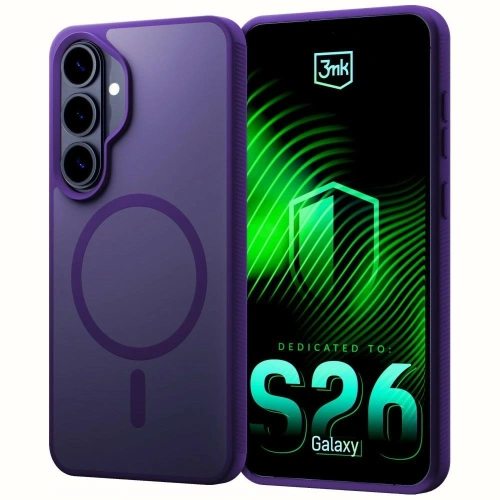 Etui 3MK Smoke MagCase do Samsung Galaxy S26+ Plus fioletowy