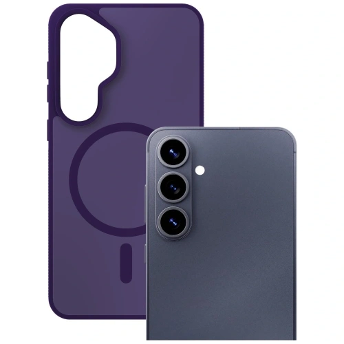 Etui 3MK Smoke MagCase do Samsung Galaxy S26+ Plus fioletowy