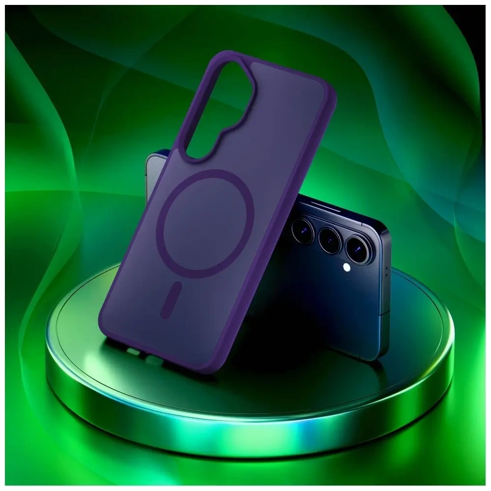 Etui 3MK Smoke MagCase do Samsung Galaxy S26+ Plus fioletowy