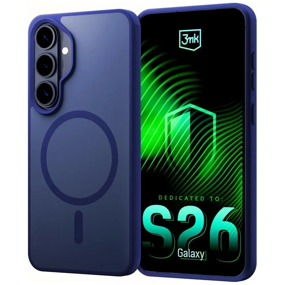 Etui 3MK Smoke MagCase do Samsung Galaxy S26+ Plus niebieski