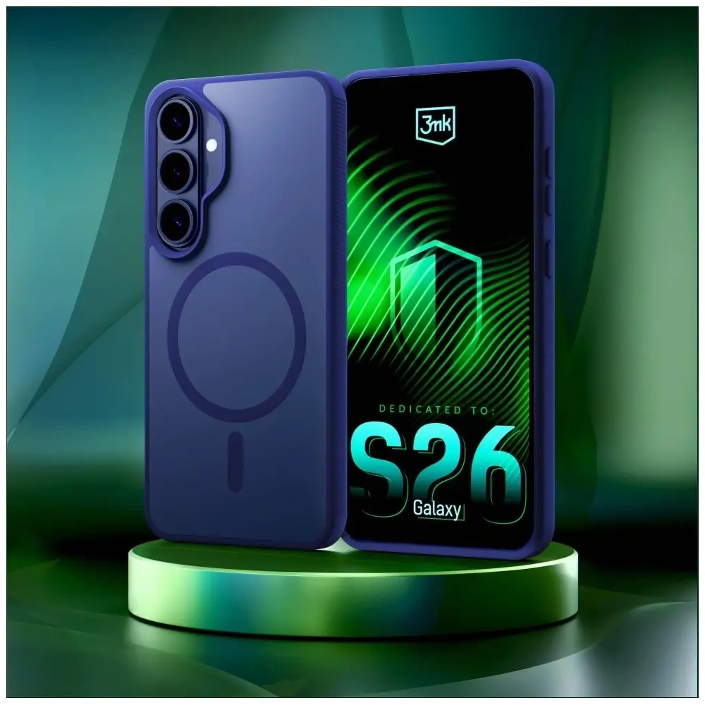 Etui 3MK Smoke MagCase do Samsung Galaxy S26+ Plus niebieski