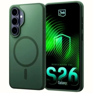 Etui 3MK Smoke MagCase do Samsung Galaxy S26+ Plus zielony