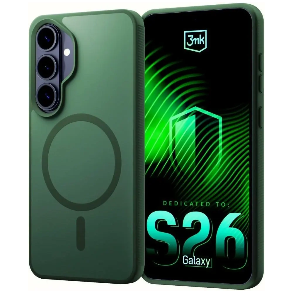 Etui 3MK Smoke MagCase do Samsung Galaxy S26+ Plus zielony