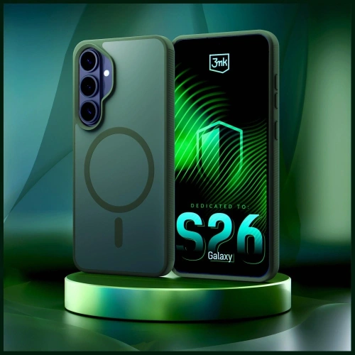 Etui 3MK Smoke MagCase do Samsung Galaxy S26+ Plus zielony