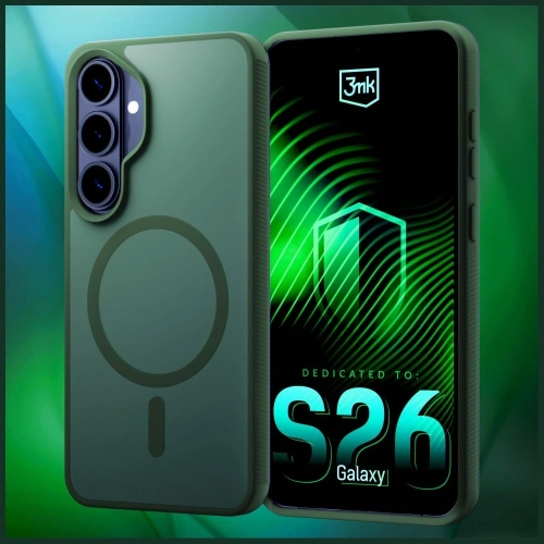 Etui 3MK Smoke MagCase do Samsung Galaxy S26+ Plus zielony