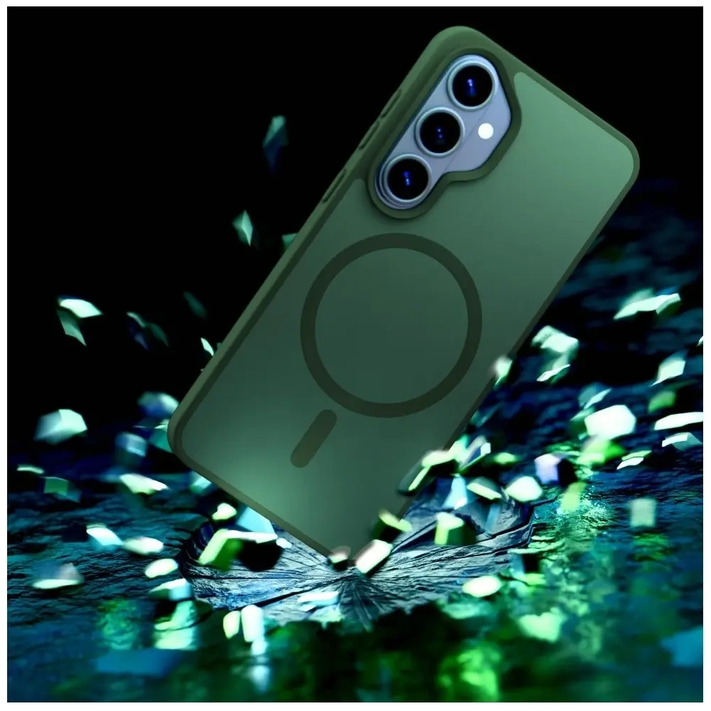 Etui 3MK Smoke MagCase do Samsung Galaxy S26+ Plus zielony