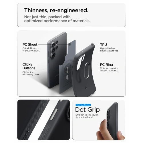 Etui Spigen Nano Pop Mag MagSafe do Samsung Galaxy S26 Ultra Black Sesame