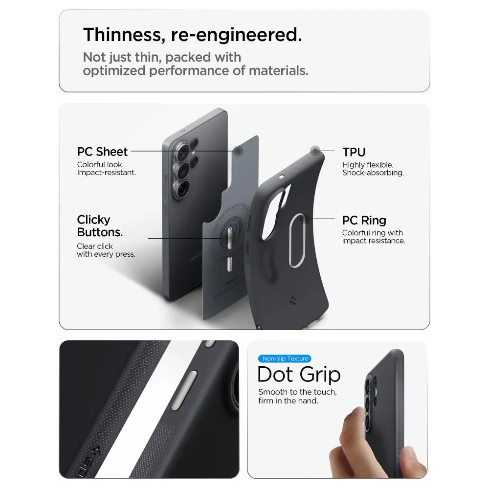 Etui Spigen Nano Pop Mag MagSafe do Samsung Galaxy S26 Ultra Black Sesame