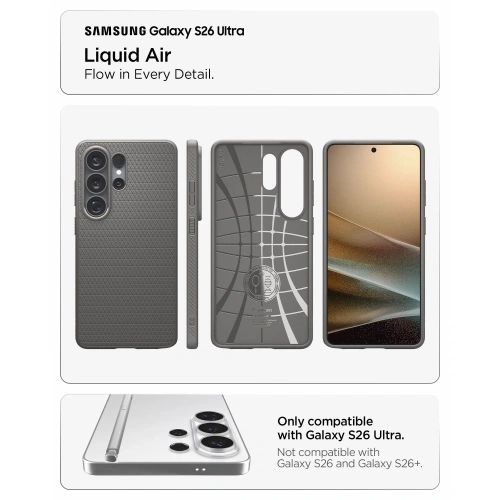 Etui Spigen Liquid Air do Samsung Galaxy S26 Ultra Marble Grey