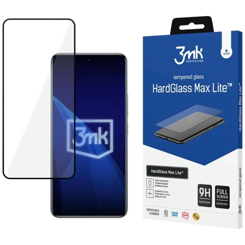 Szkło hartowane 3MK HardGlass Max Lite do Redmi Note 15 Pro 4G czarny