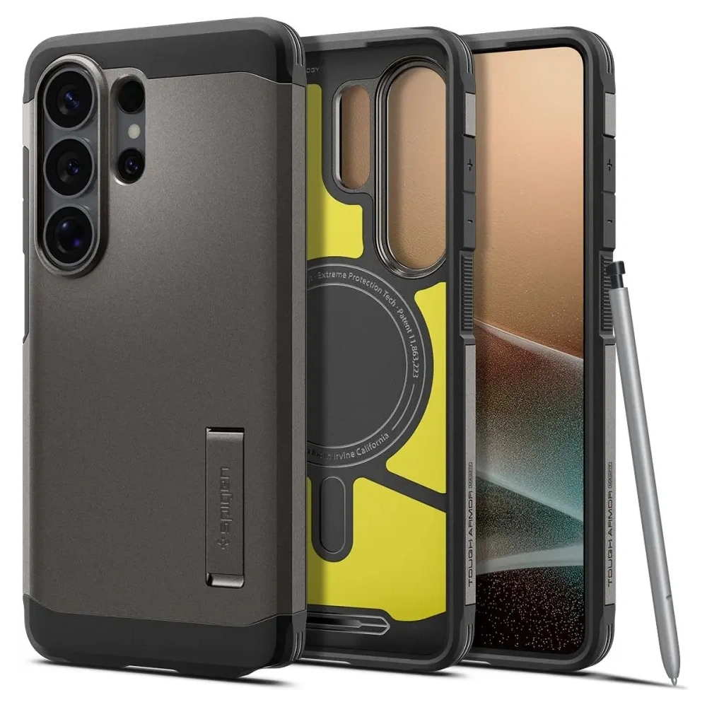 Etui Spigen Tough Armor Mag MagSafe do Samsung Galaxy S26 Ultra Gunmetal