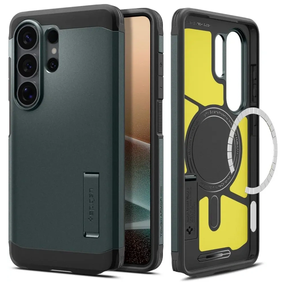 Etui Spigen Tough Armor Mag MagSafe do Samsung Galaxy S26 Ultra Abyss Green