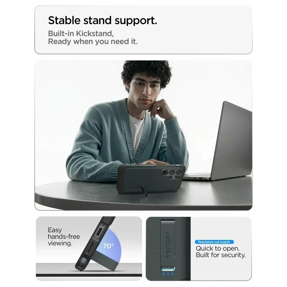 Etui Spigen Tough Armor Mag MagSafe do Samsung Galaxy S26 Ultra Abyss Green