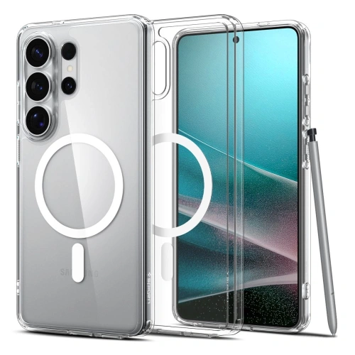 Etui Spigen Ultra Hybrid Mag MagSafe do Samsung Galaxy S26 Ultra Clear/white