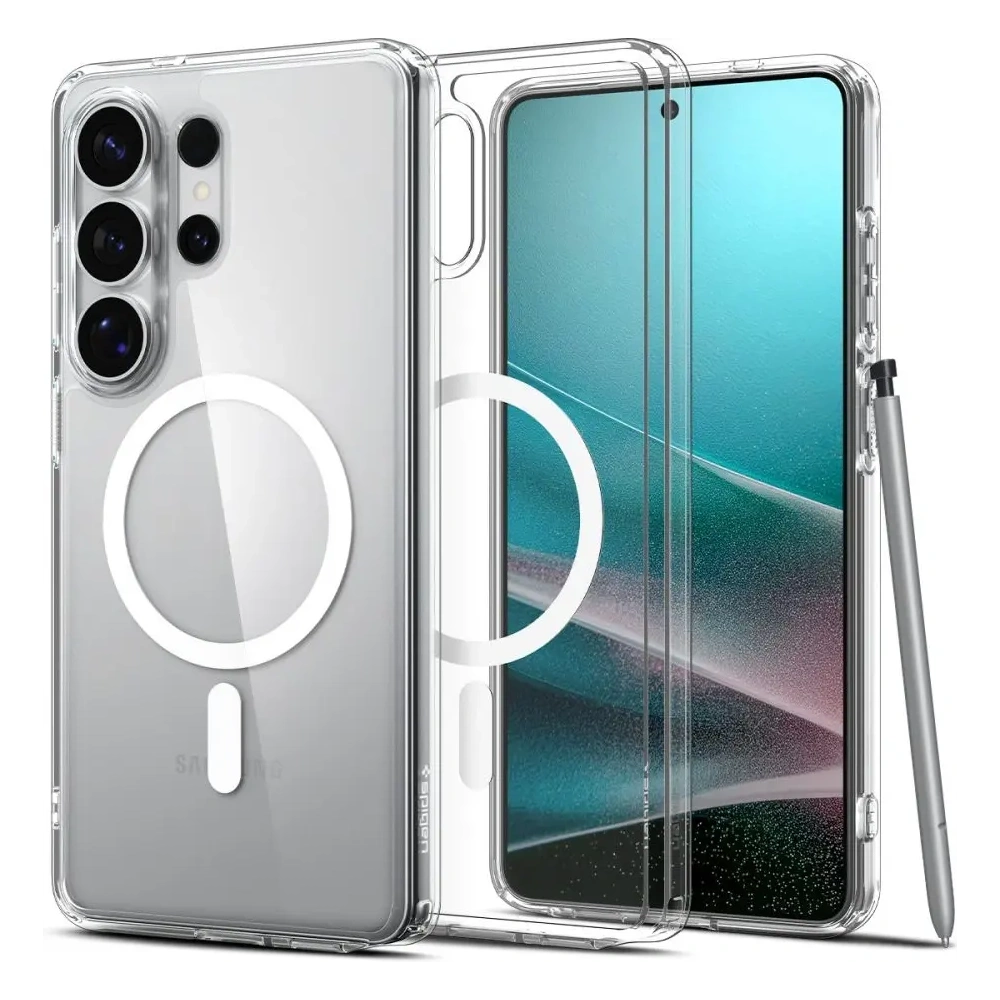 Etui Spigen Ultra Hybrid Mag MagSafe do Samsung Galaxy S26 Ultra Clear/white