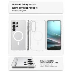 Etui Spigen Ultra Hybrid Mag MagSafe do Samsung Galaxy S26 Ultra Clear/white