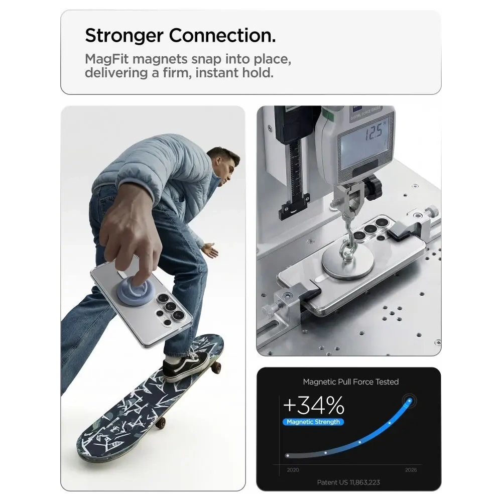 Etui Spigen Ultra Hybrid Mag MagSafe do Samsung Galaxy S26 Ultra Clear/white