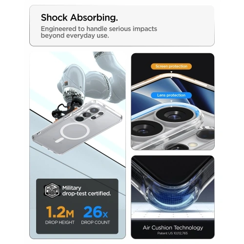 Etui Spigen Ultra Hybrid Mag MagSafe do Samsung Galaxy S26 Ultra Clear/white