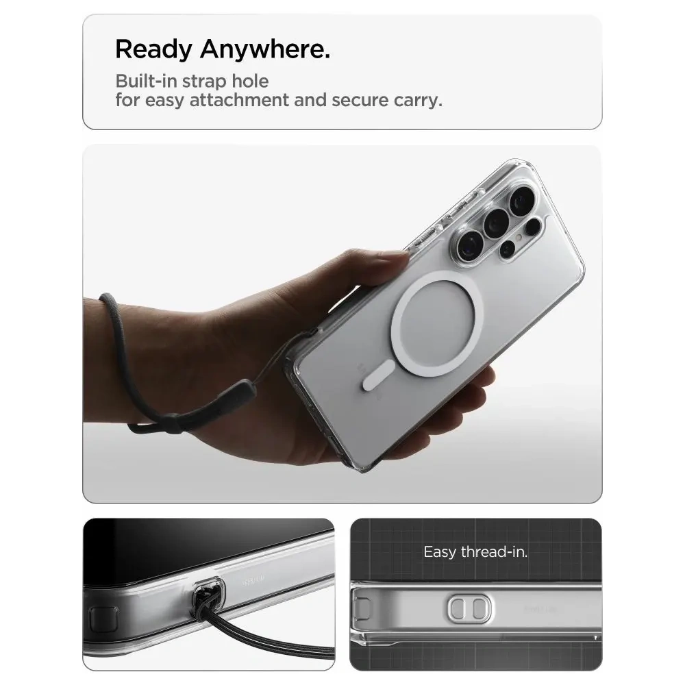 Etui Spigen Ultra Hybrid Mag MagSafe do Samsung Galaxy S26 Ultra Clear/white