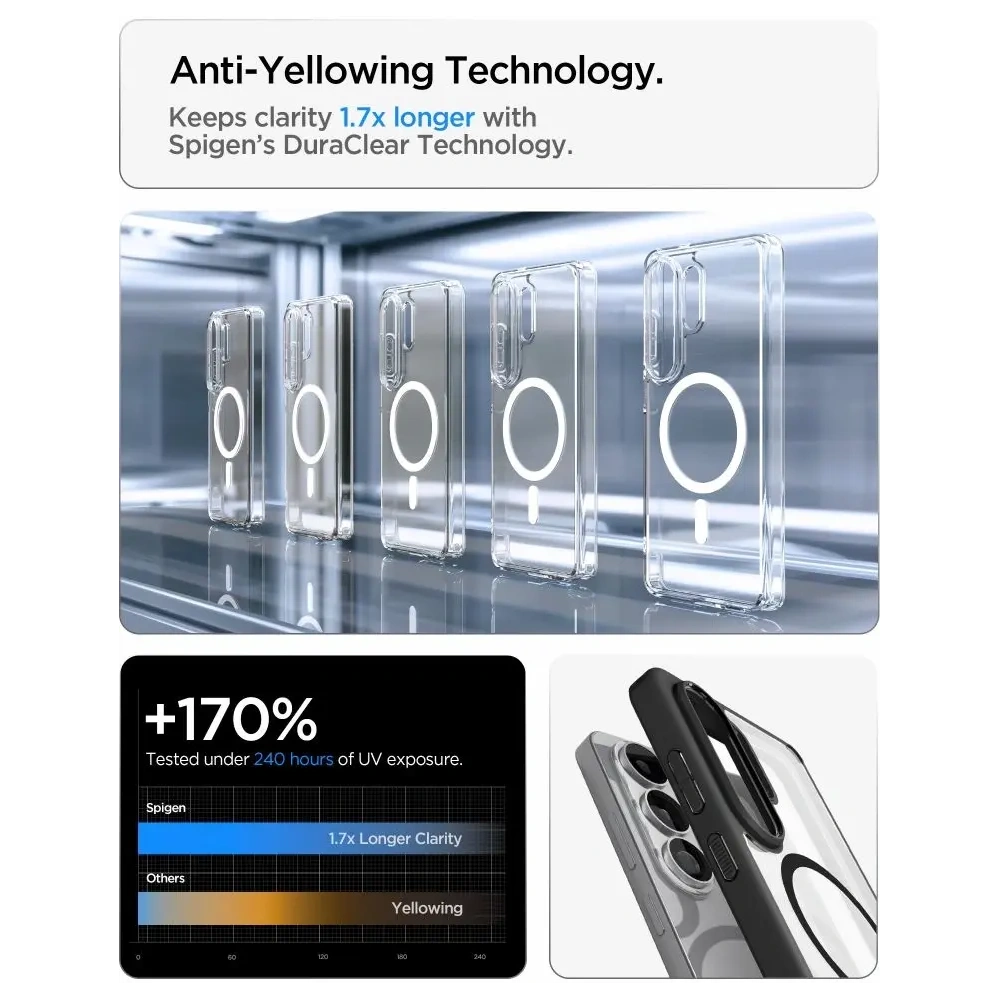 Etui Spigen Ultra Hybrid Mag MagSafe do Samsung Galaxy S26 Ultra Matte Black