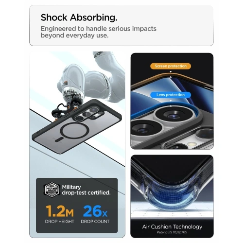 Etui Spigen Ultra Hybrid Mag MagSafe do Samsung Galaxy S26 Ultra Matte Black