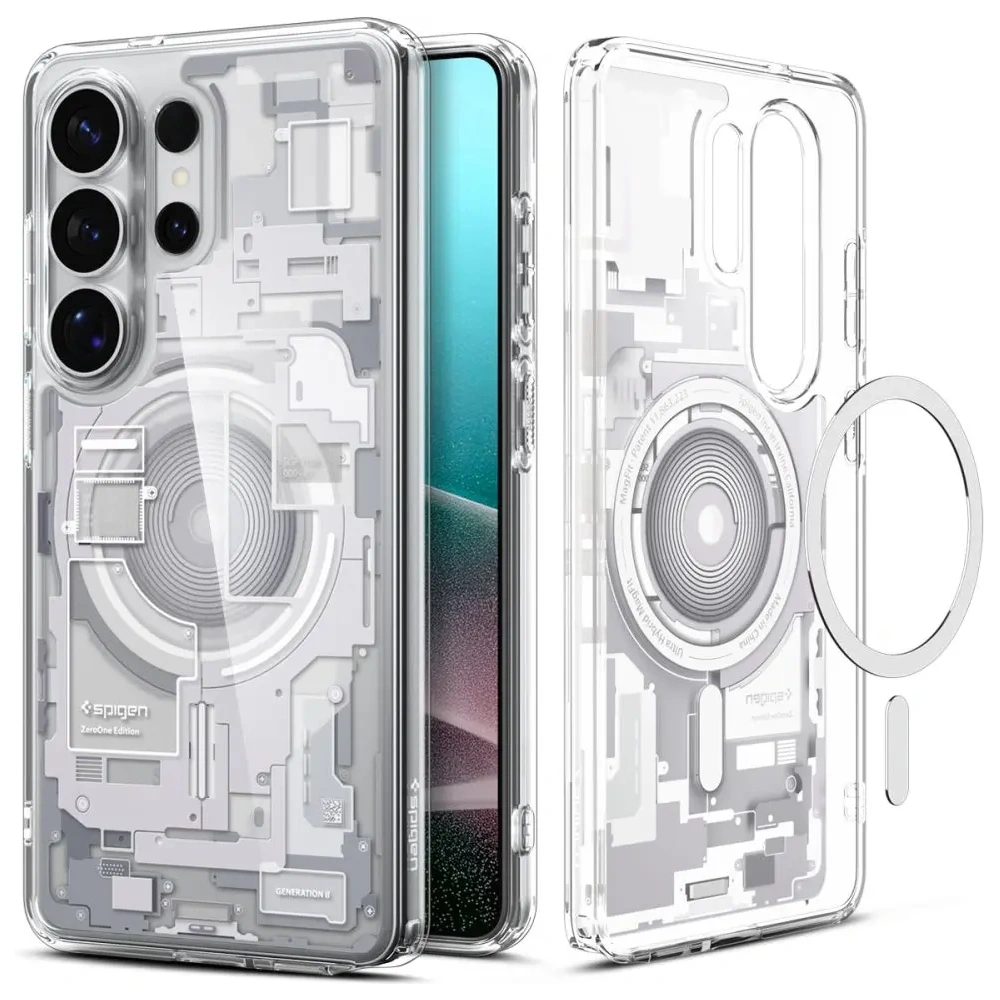 Etui Spigen Ultra Hybrid Mag MagSafe do Samsung Galaxy S26 Ultra Zero One White