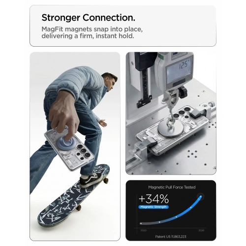 Etui Spigen Ultra Hybrid Mag MagSafe do Samsung Galaxy S26 Ultra Zero One White