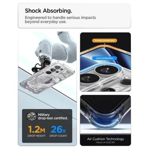 Etui Spigen Ultra Hybrid Mag MagSafe do Samsung Galaxy S26 Ultra Zero One White