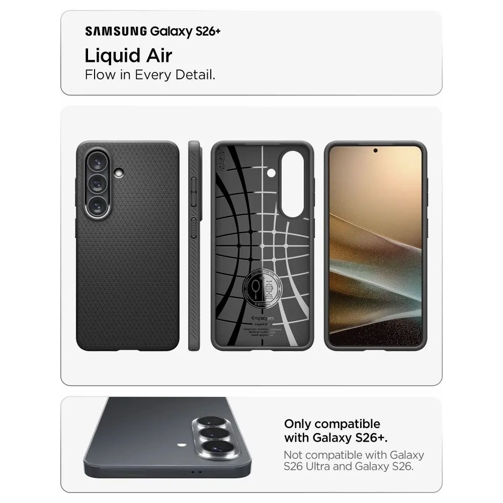 Etui Spigen Liquid Air do Samsung Galaxy S26+ Plus Matte Black