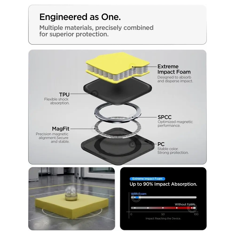 Etui Spigen Tough Armor Mag MagSafe do Samsung Galaxy S26+ Plus Gunmetal