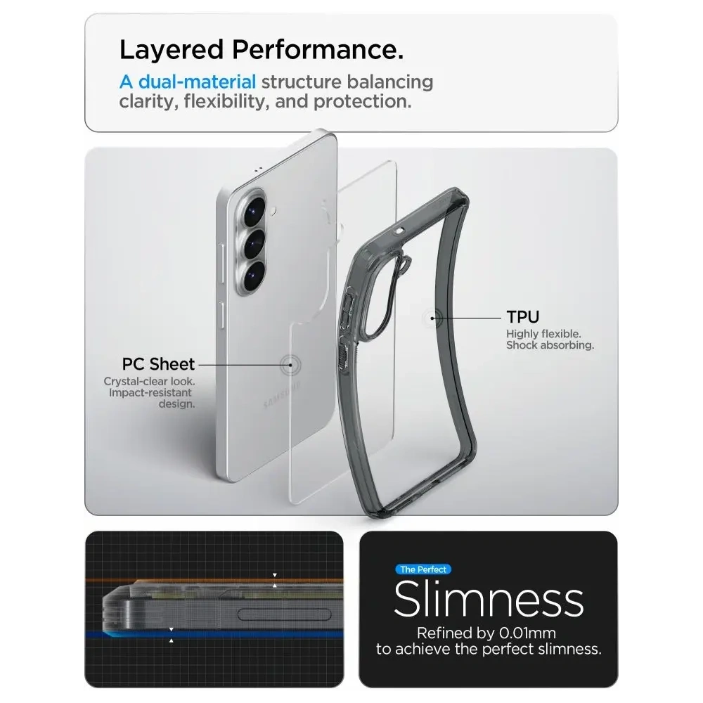 Etui Spigen Ultra Hybrid do Samsung Galaxy S26+ Plus Space Crystal