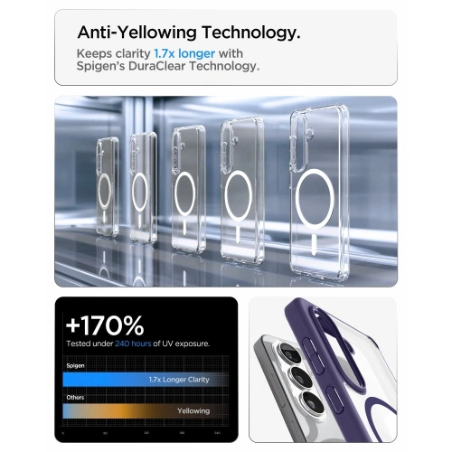 Etui Spigen Ultra Hybrid Mag MagSafe do Samsung Galaxy S26+ Plus Deep Purple