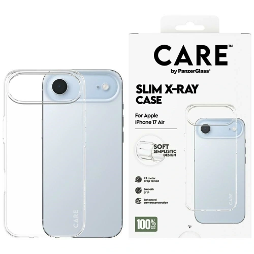Etui CARE by PanzerGlass Fashionable X-Ray Soft Basic do Apple iPhone Air przezroczysty