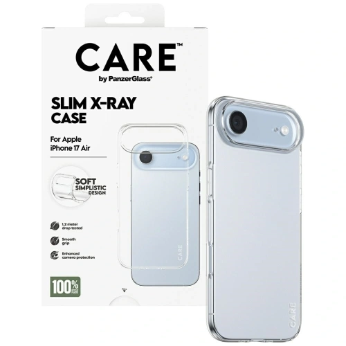 Etui CARE by PanzerGlass Fashionable X-Ray Soft Basic do Apple iPhone Air przezroczysty