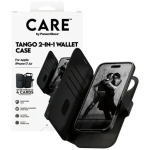 Etui CARE by PanzerGlass Feature Tango 2w1 Wallet Case MagSafe do Apple iPhone Air czarny