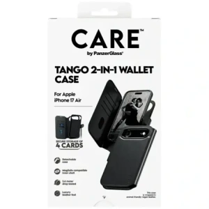 Etui CARE by PanzerGlass Feature Tango 2w1 Wallet Case MagSafe do Apple iPhone Air czarny