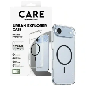 Etui CARE by PanzerGlass Flagship Urban Explorer w. Black MagSafe do Apple iPhone Air przezroczysty